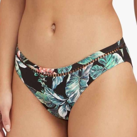 Sea Level Regular Bikini Pant/Bottom Tango/Black Size 4 NEW!!! 🖤🌴 - Picture 1 of 6